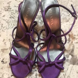 Prada purple sandals size 37. 6 1/2M